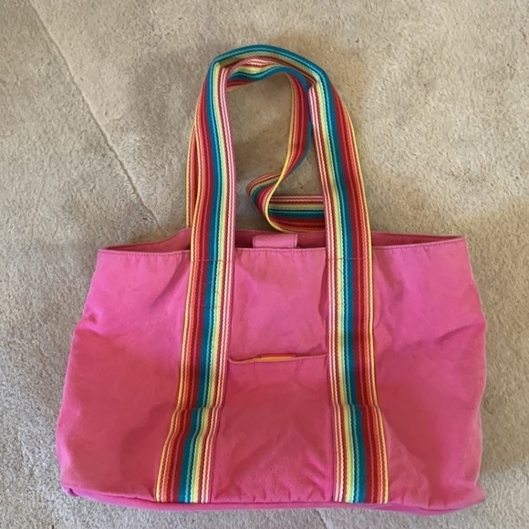 Lovely Disney Cotton Rainbow Strap Detail Quality Lined Tote - Picture 8 of 8